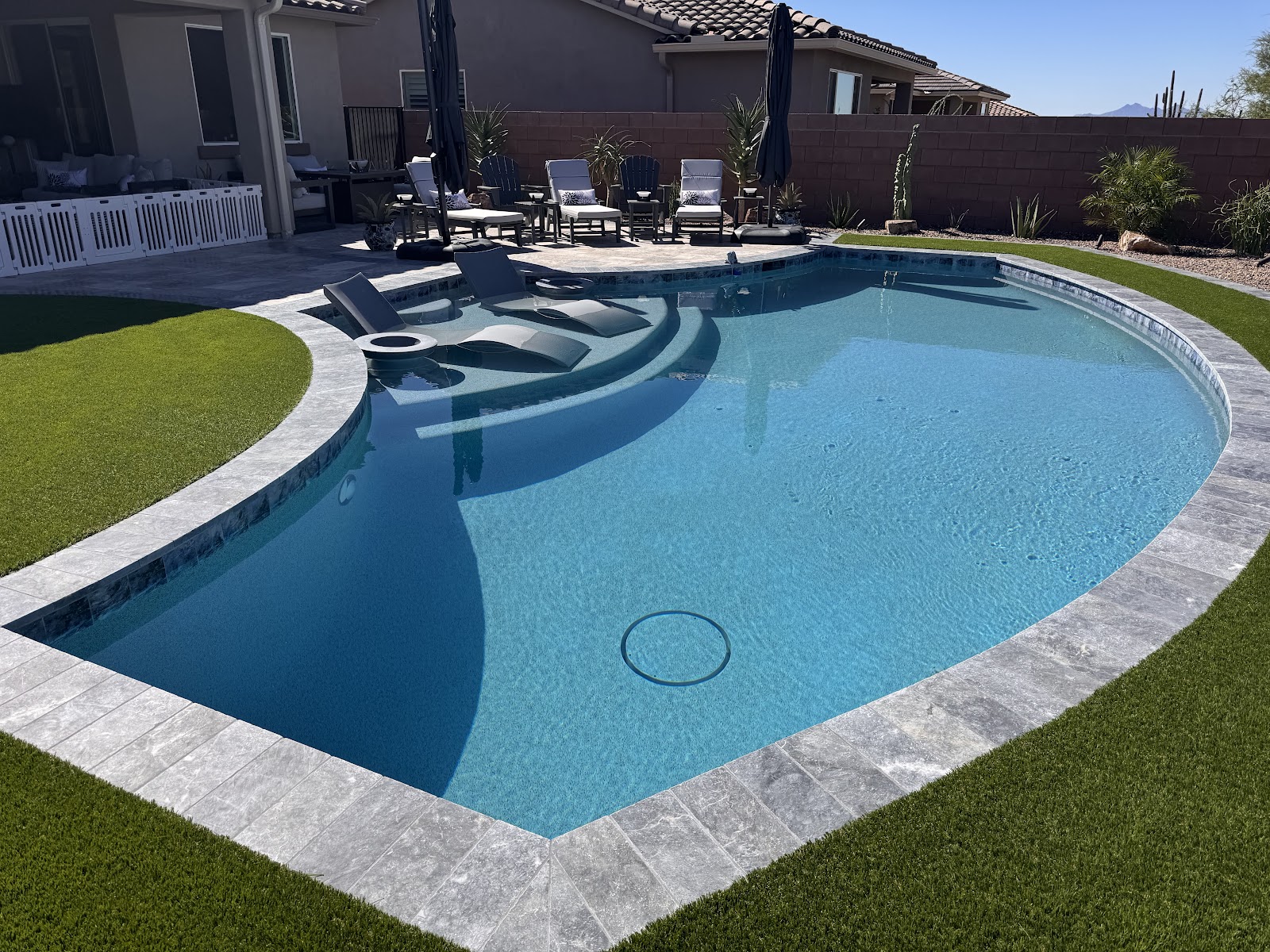Modern Geometric Pool in Biltmore